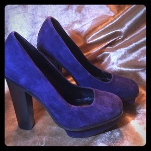 Purple/Indigo Suede Kelsi Dagger Heels